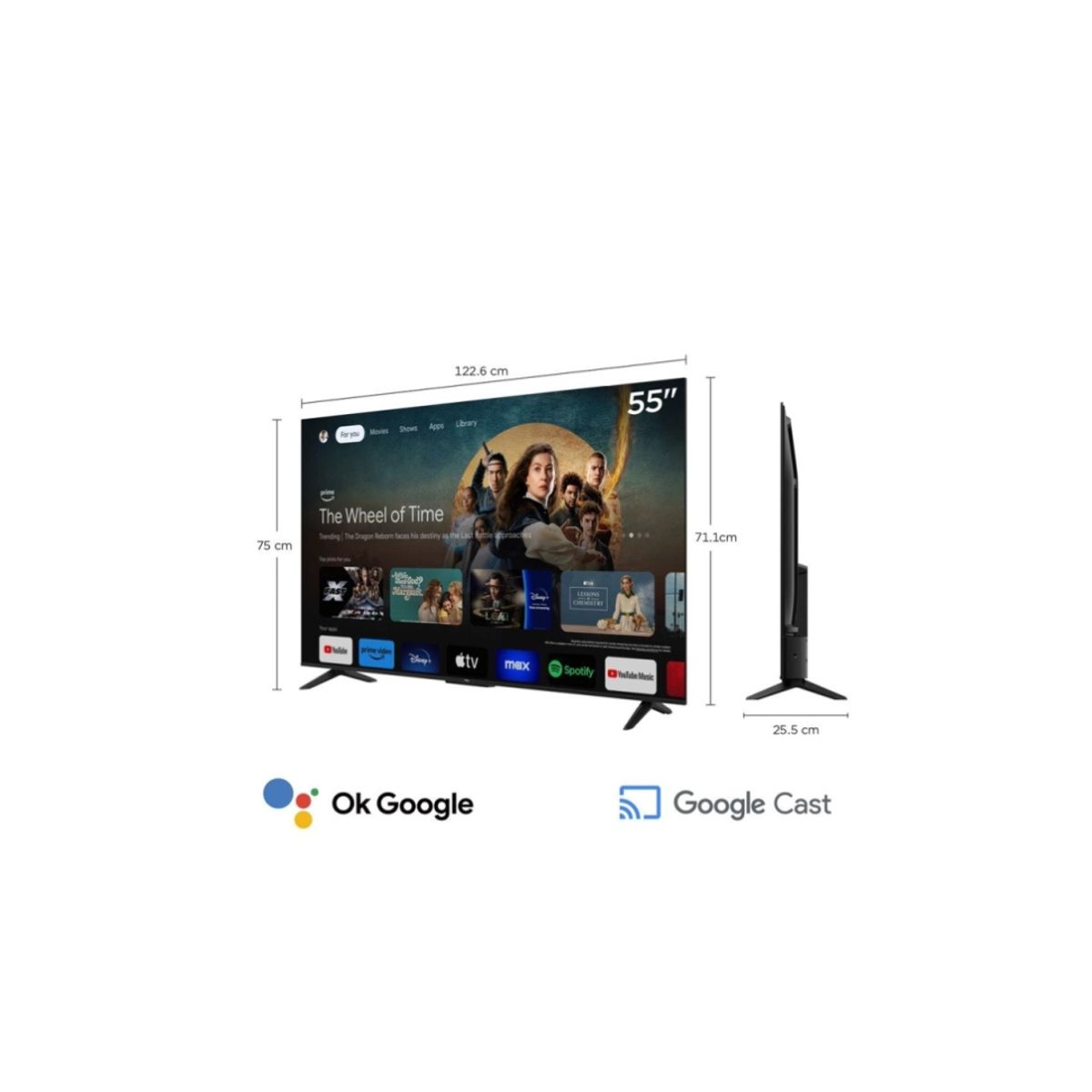 TCL - TELEVISOR SMART TV TCL 4K ULTRA HD 55 P6K 55P6K