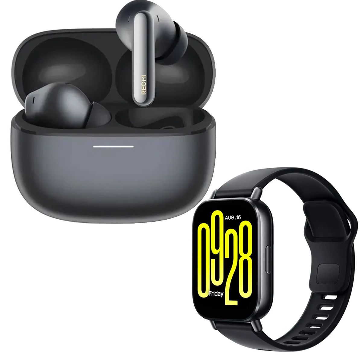 XIAOMI - Audífonos Buds 8 Pro + Reloj Watch 5 Active Kit Negro