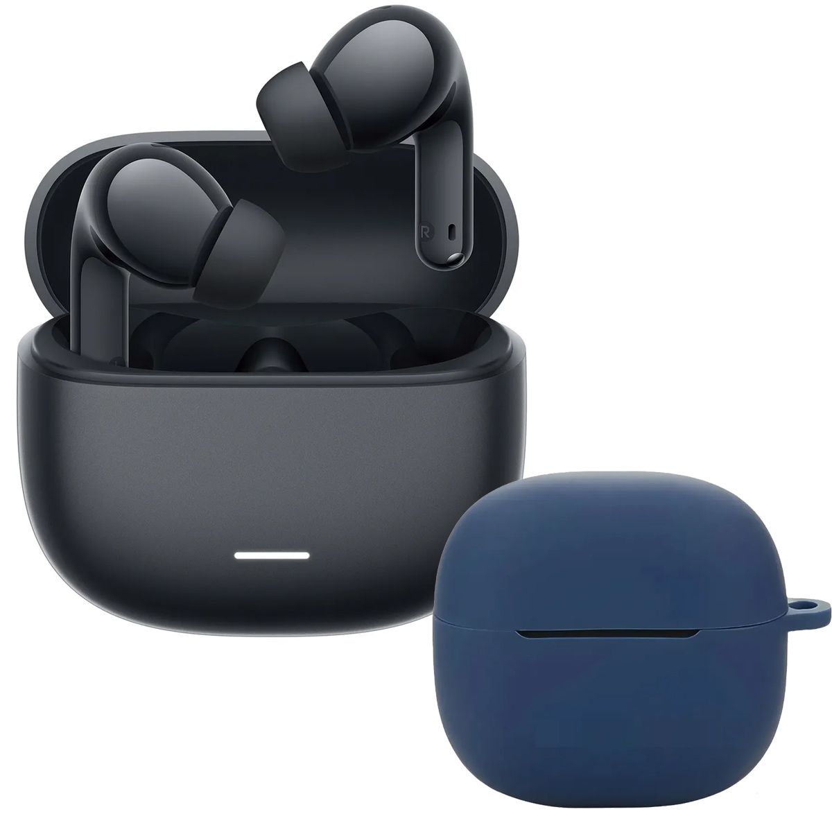XIAOMI - Audífonos Redmi Buds 8 Lite Negro + Case Protector Azul