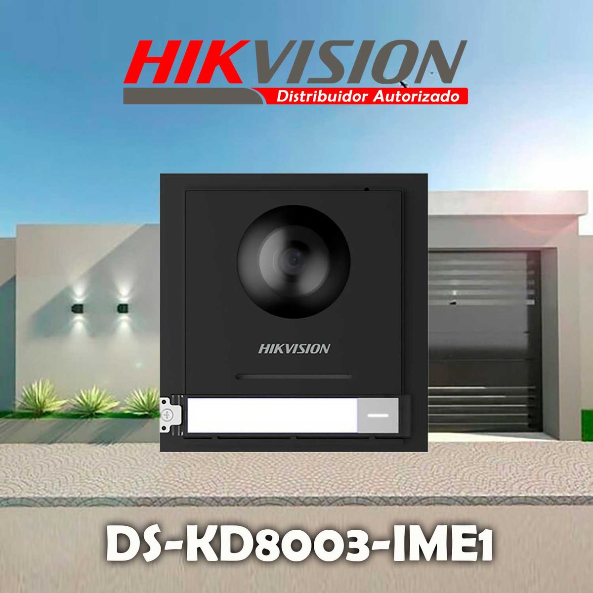 Hikvision - Frente de Videoportero Hikvision DS-KD8003 Cámara 2MP Botón Llamada 6 Pantallas Lector
