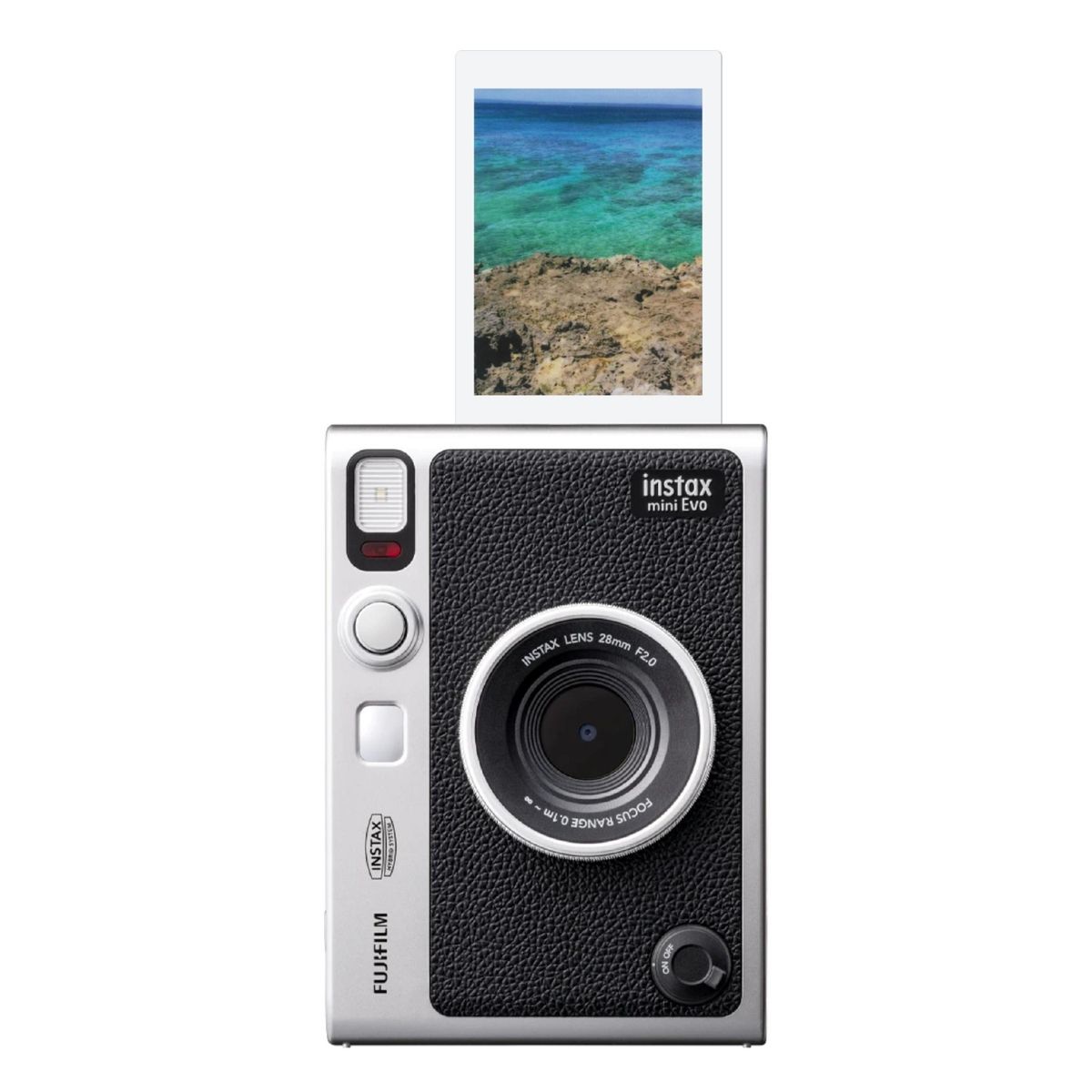 FUJIFILM - Cámara Instantánea y Digital FUJIFILM Instax Mini Evo Hybrid Black