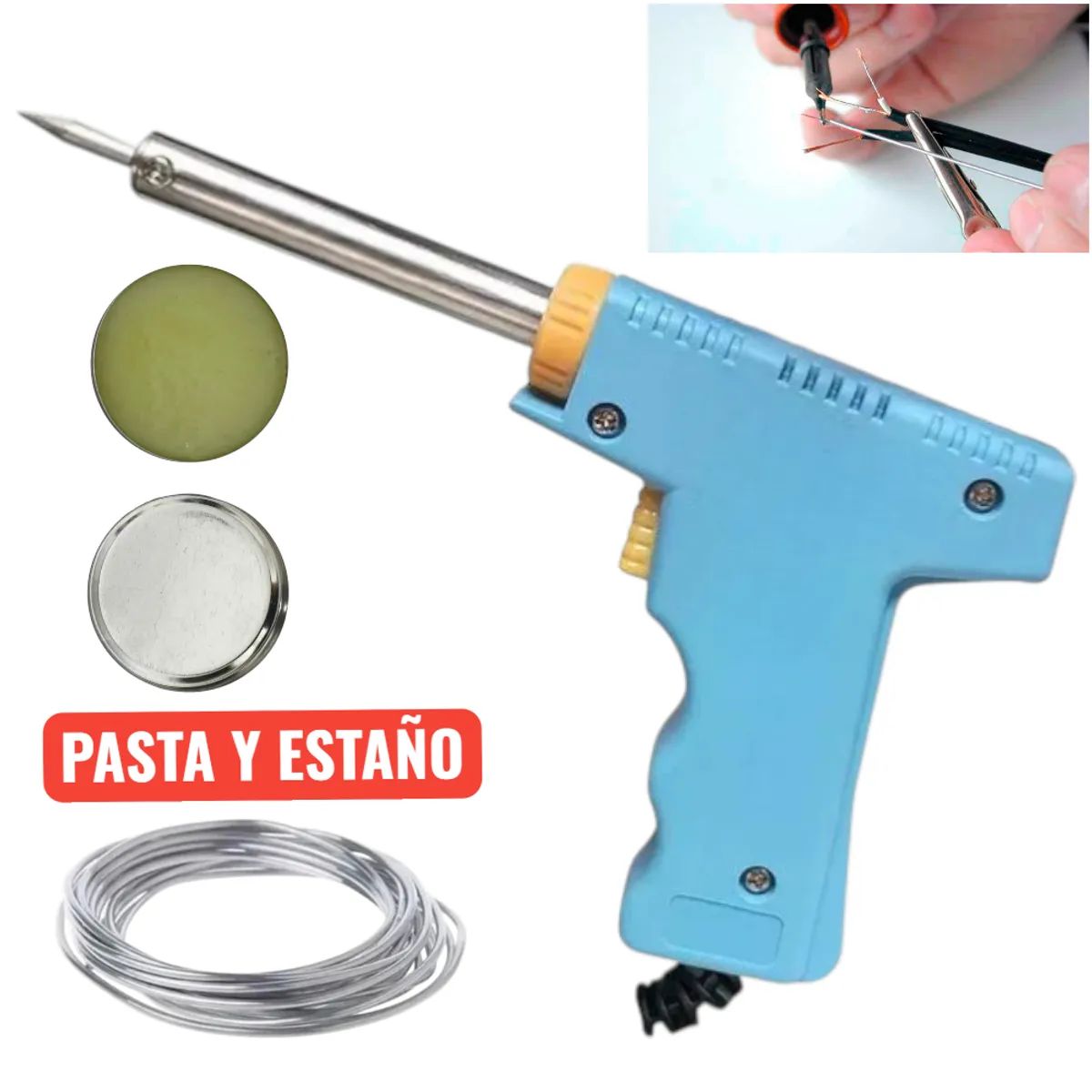 GENERICO - PISTOLA PARA SOLDAR CAUTIN 30W-70W PUNTA PLATA