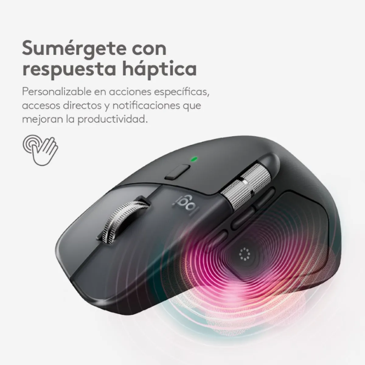 LOGITECH - Mouse Logitech MX Master 4 Wireless Recargable 8K Negro