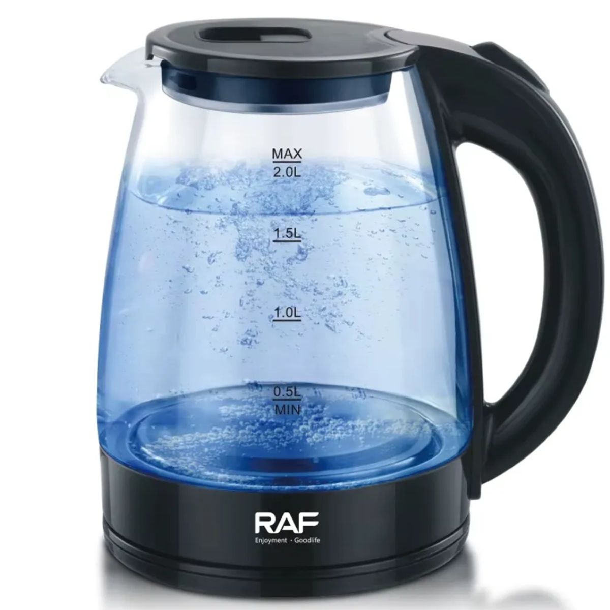 GENERICO - Jarra Hervidor de Agua Eléctrico RAF 2 Litros de Vidrio