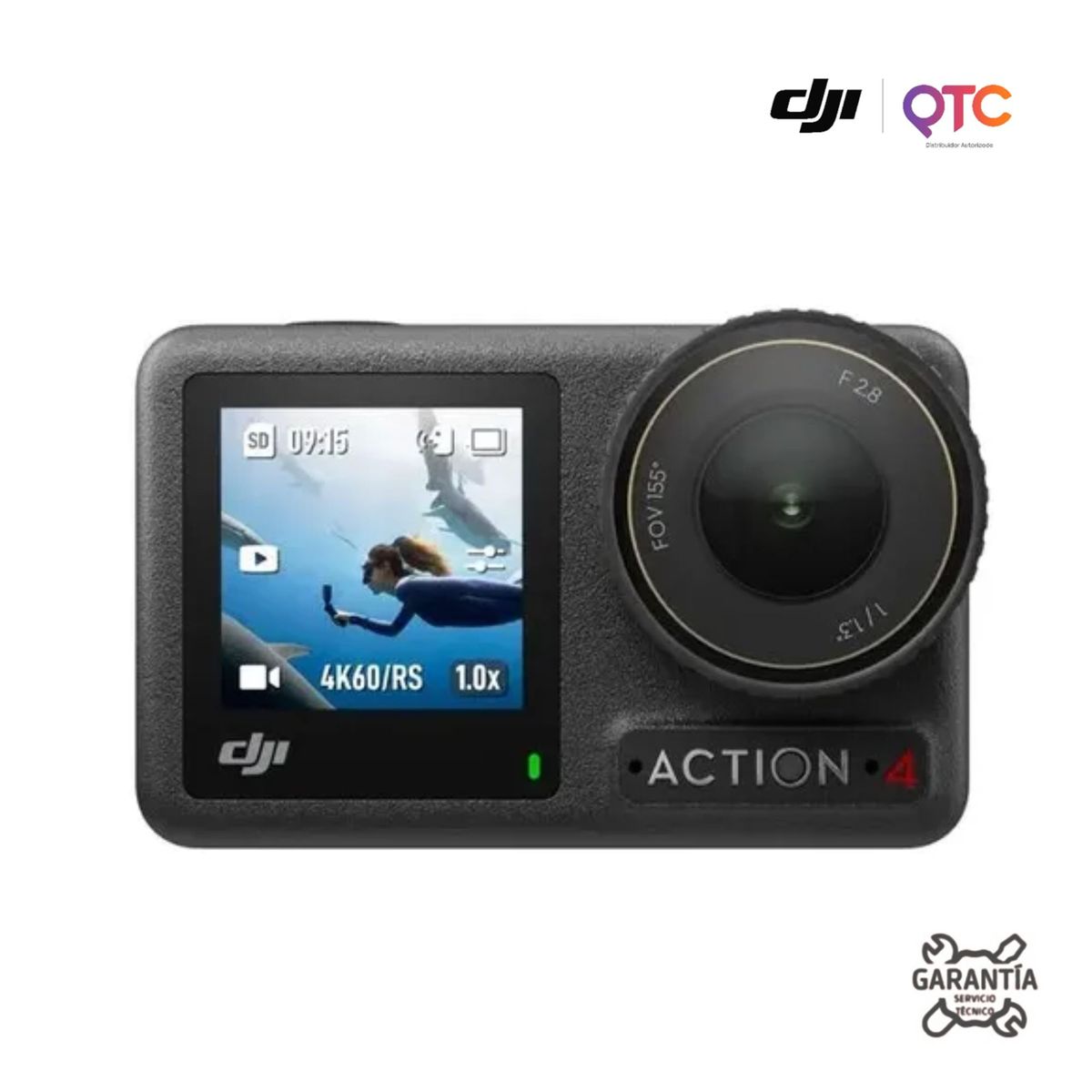DJI - DJI Osmo Action 4 Standard Combo Cámara Deportiva 4K Waterproof Profesional