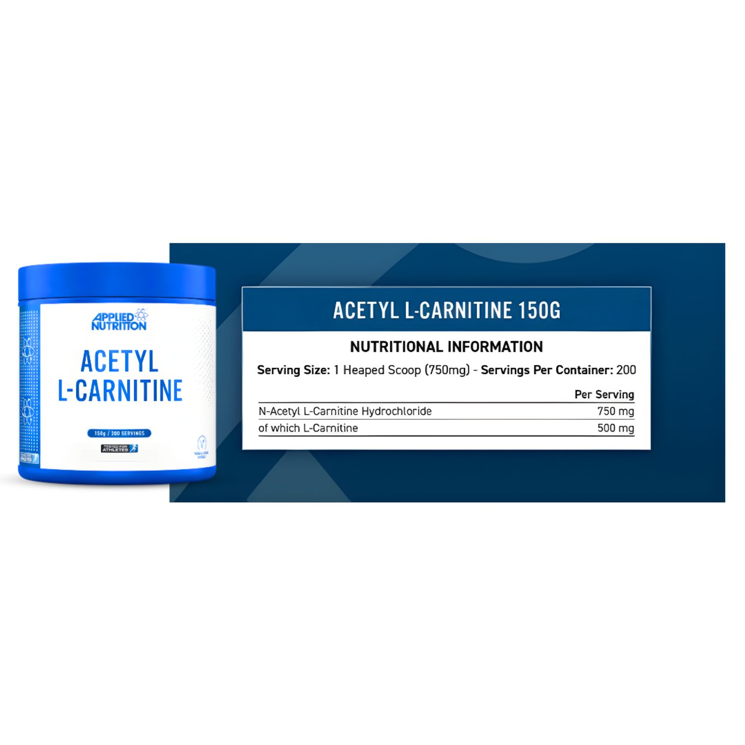 l carnitina tipos Acetyl L-Carnitine Applied Nutrition 150 G / Acetil L-Carnitina Applied  Nutrition - 200 Servicios Applied Nutrition