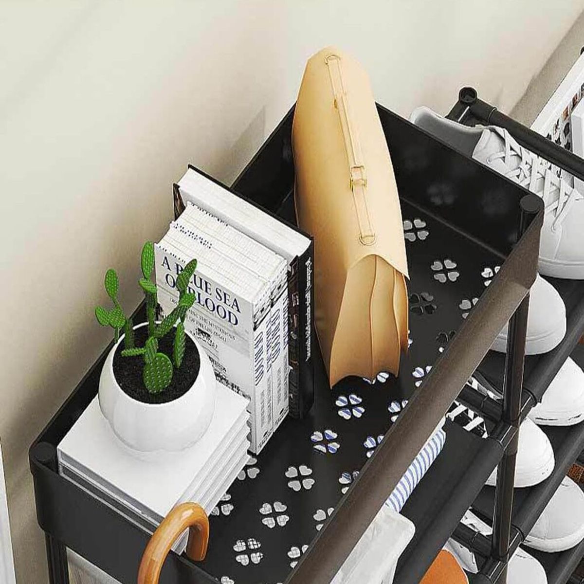 GENERICO - Zapatera Organizador de Calzados Multiusos Negro