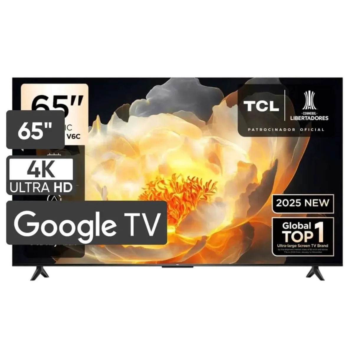 TCL - Televisor TCL LED 65" UHD 4K Smart Google TV 65V6C