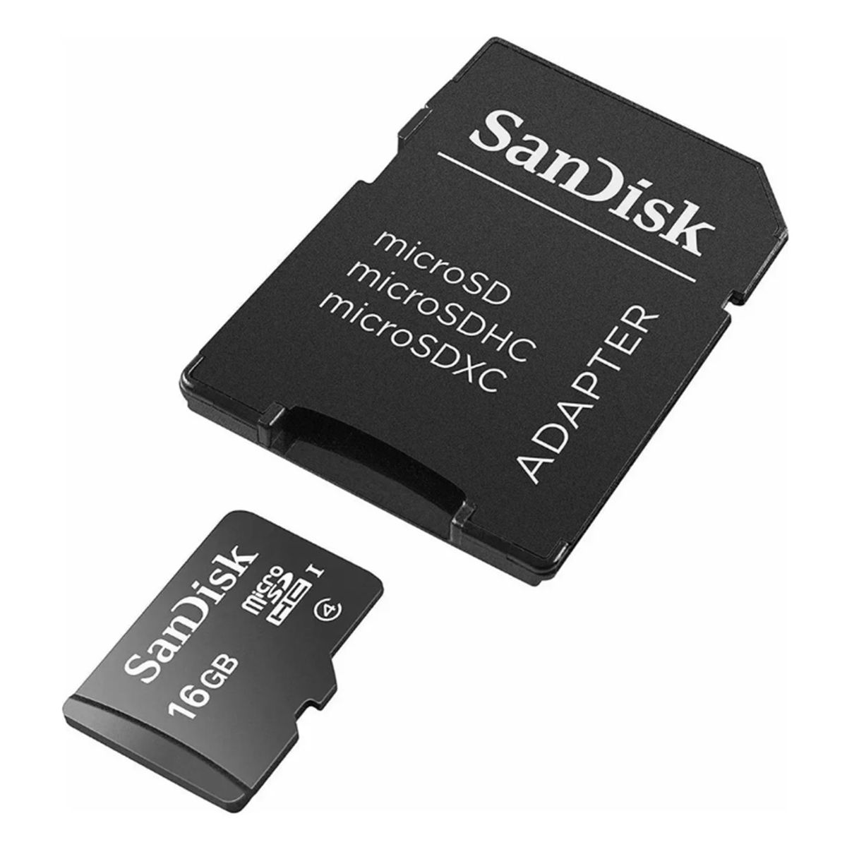 SANDISK - Memoria MicroSDHC SanDisk 16GB Clase 4 SDSDQM-016G-B35A con Adaptador