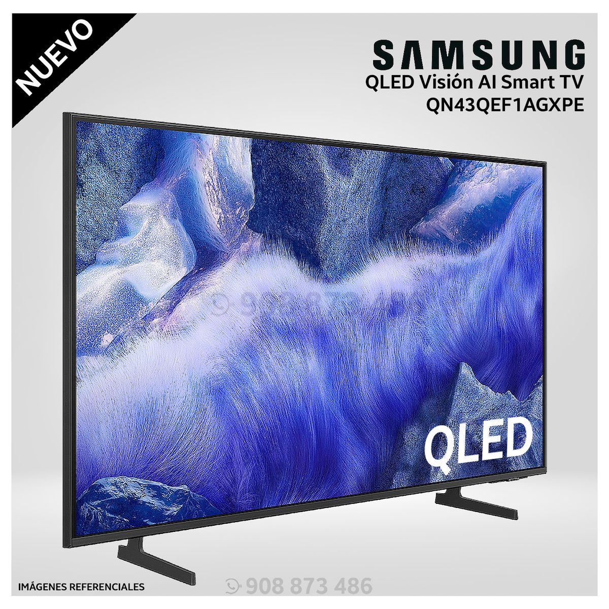 SAMSUNG - Televisor Samsung 43 Pulg. QLED Smart UHD 4K Vision Ai QN43QEF1AGXPE Modelo NUEVO