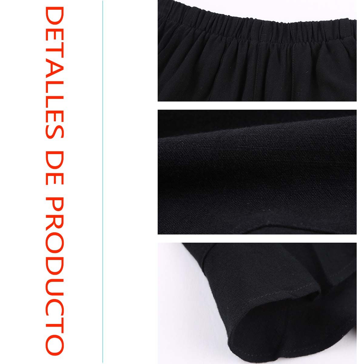 BAALATHKKO5 - Casual Short  De Algodón Y Lino Para Mujer, Playa, Yoga