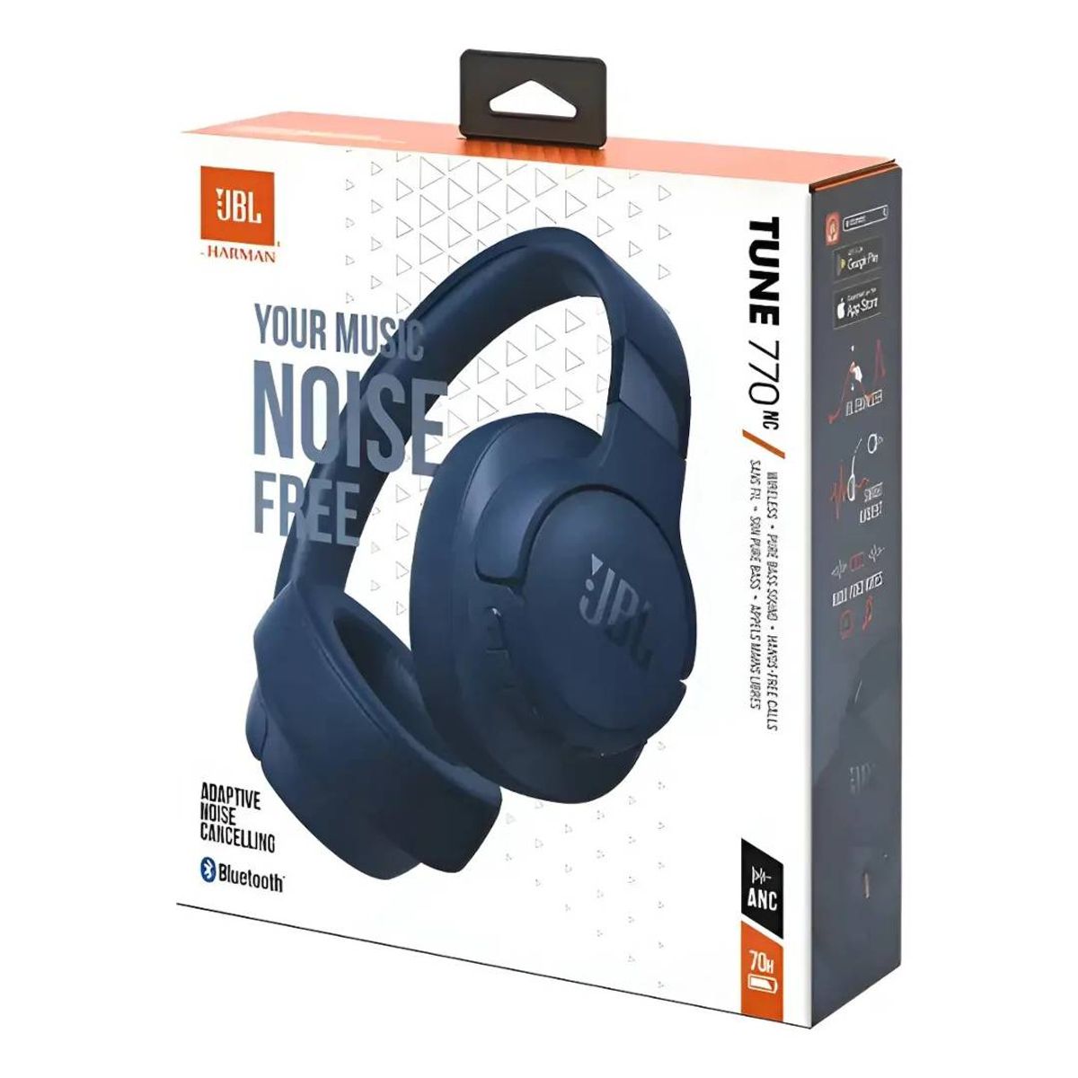 JBL - Auriculares Jbl Con Conector USB  Tune 770 NC Azul