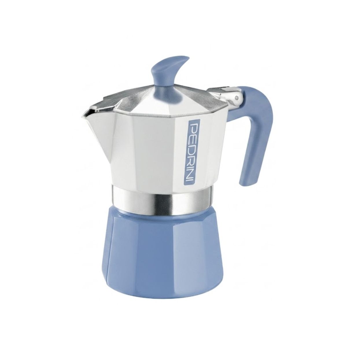 PEDRINI - Cafetera Moka Color Blue 3 tz Pedrini