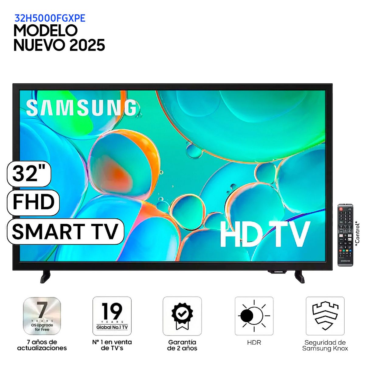 SAMSUNG - Televisor Samsung 32 FHD Smart TV UN32H5000FGXPE
