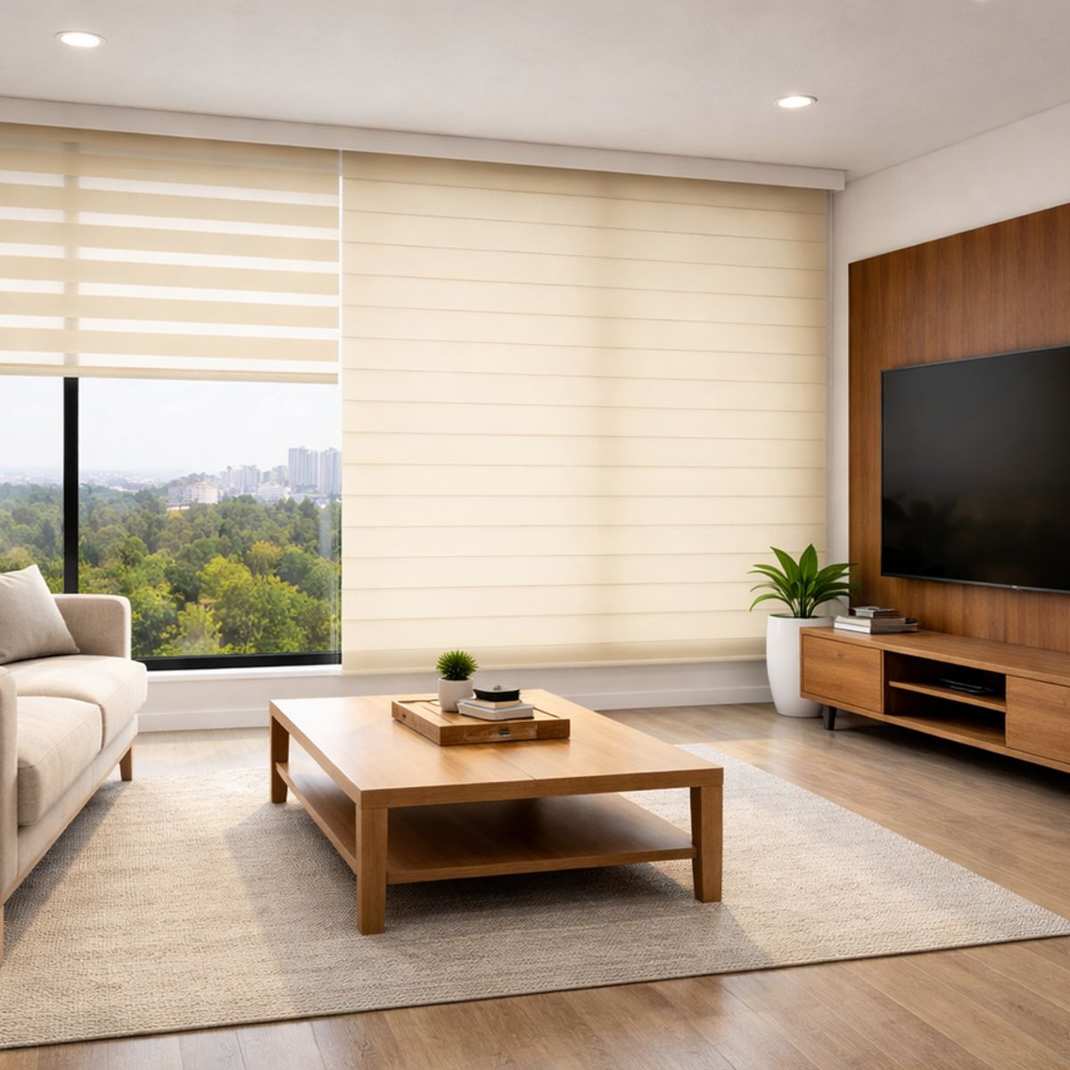 Roller Duo Screen Crema Ancho 190 x Alto 130 cm, marca DECOR HOUSE INTEGRALES SAC - Foto 2