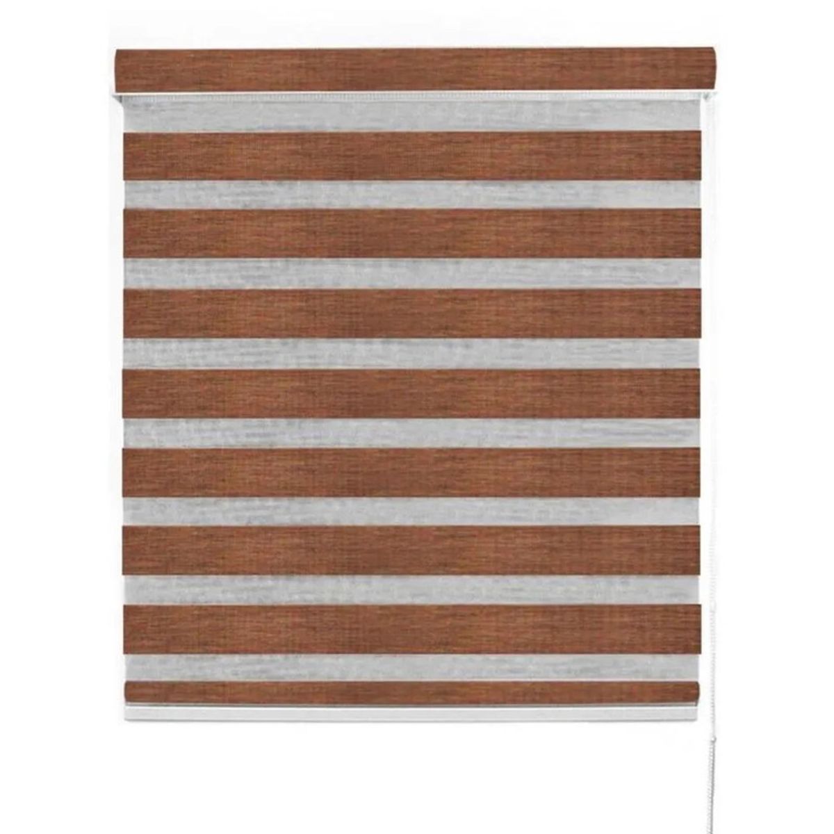 DECOR HOUSE INTEGRALES SAC - Roller Duo Screen Marrón Ancho 100 x Alto 130 cm