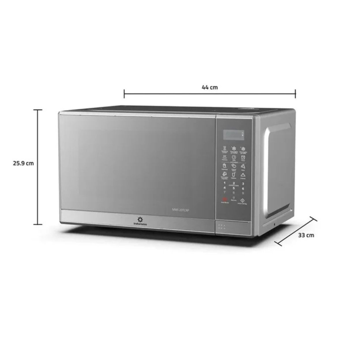 INDURAMA - MWI-20TCRP - Horno Microondas Croma 20L Indurama