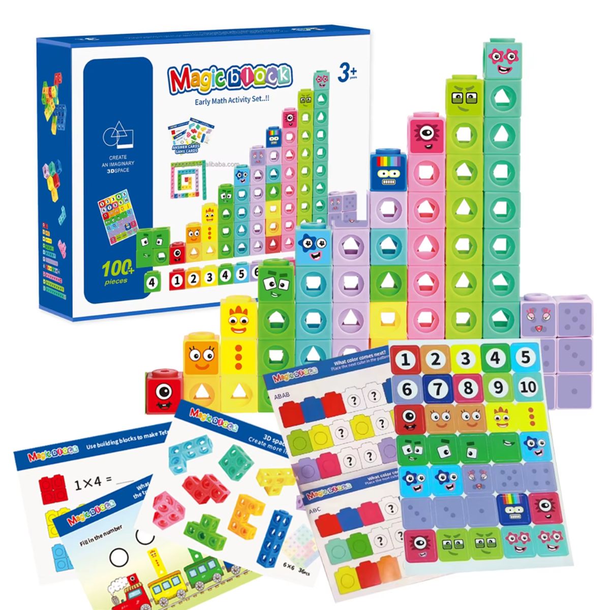 TOYS MASTER - Bloques Mágicos Educacionales 100 pzs