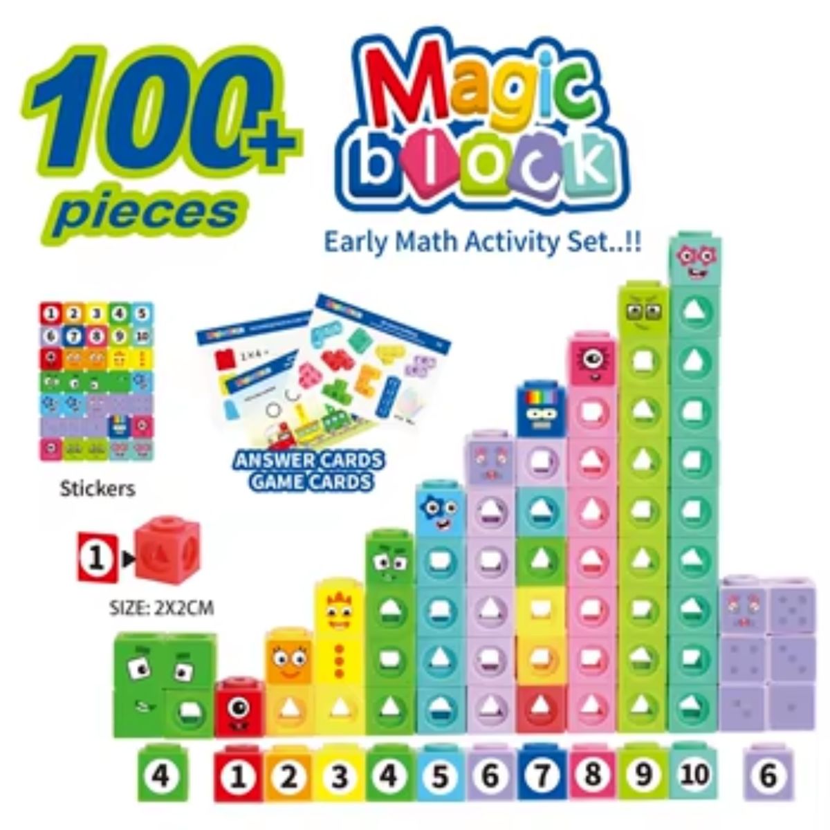 TOYS MASTER - Bloques Mágicos Educacionales 100 pzs