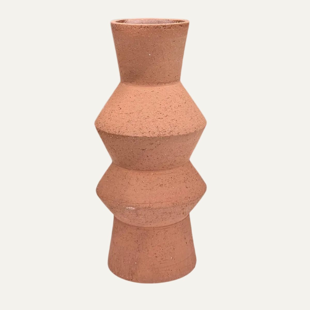 Jarrón terracota con silueta zigzag - 30 cm., marca LAR DANIELSEN - Foto 2