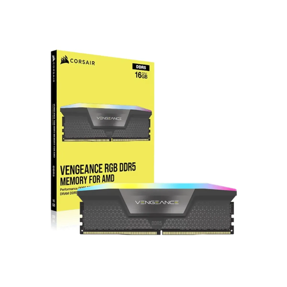 CORSAIR - Memoria RAM Corsair Vengeance 16GB RGB DDR5 6000Mhz CL36 CMH16GX5M1E6000Z36