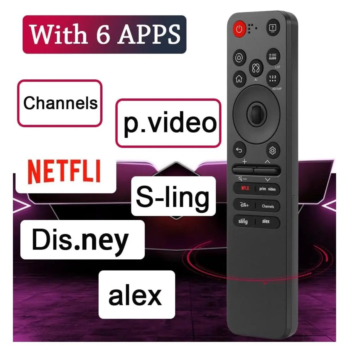 GENERICO - Control LG MR25 Magic  WebOS 2025 Con Puntero Y Voz