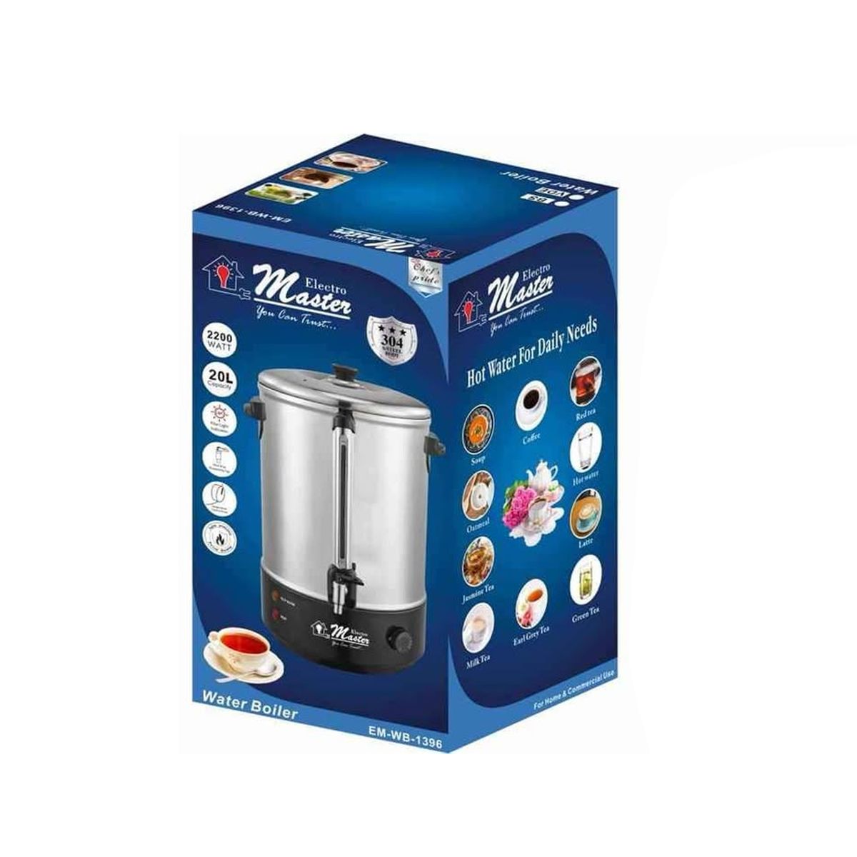 GENERICO - Termohervidor Electromaster 20 Litros EM-WB-1396