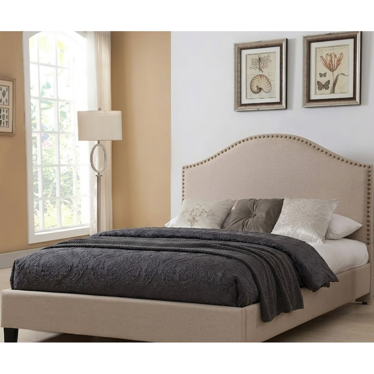CAMA BOX TARIMA MAURI BEIGE 1.5 PLAZAS, marca GENERICO - Foto Principal