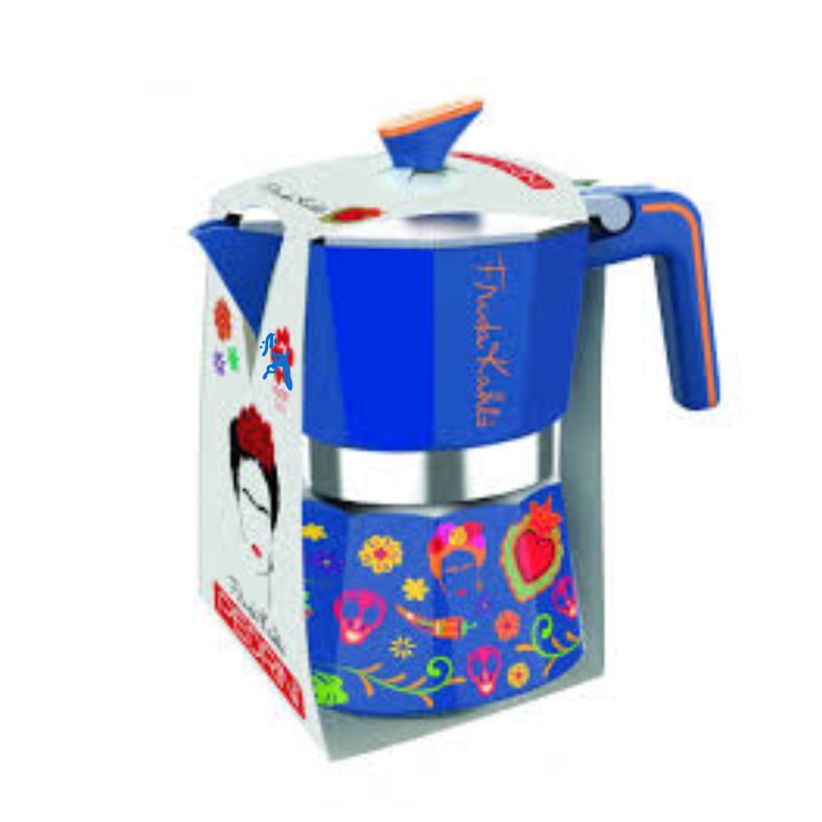 PEDRINI - Cafetera Italiana Frida Kahlo Azul 2tz - PEDRINI