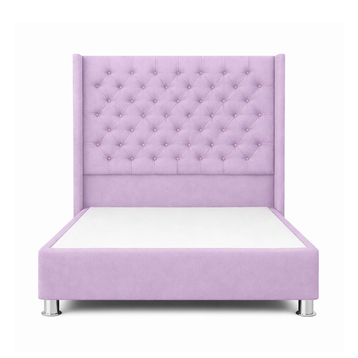 Cama Tapizada Confort Capitoné Cromo Lila 2 Plz, marca GENERICO - Foto Principal