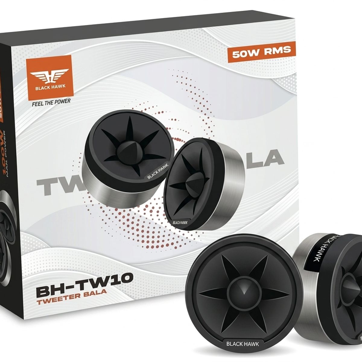 BLACK HAWK - Tweeter Bala Black Hawk 50W RMS Para Auto Par