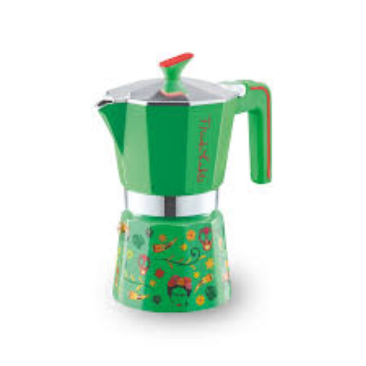 PEDRINI - Cafetera Italiana Frida Kahlo Verde 2tz - PEDRINI