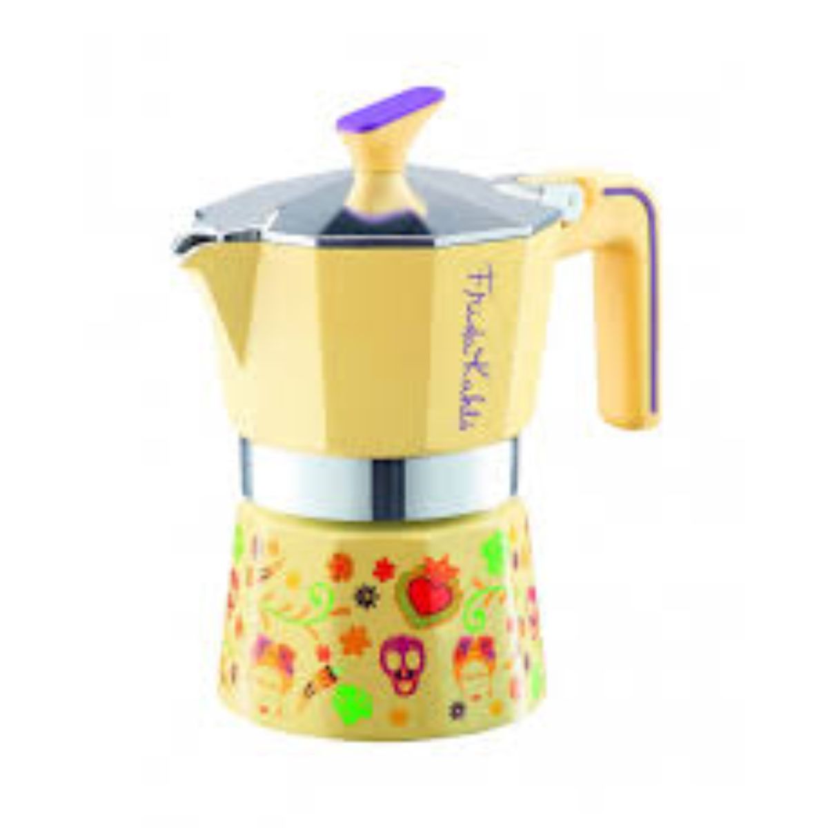 PEDRINI - Cafetera Italiana Frida Kahlo Amarillo 2tz - PEDRINI
