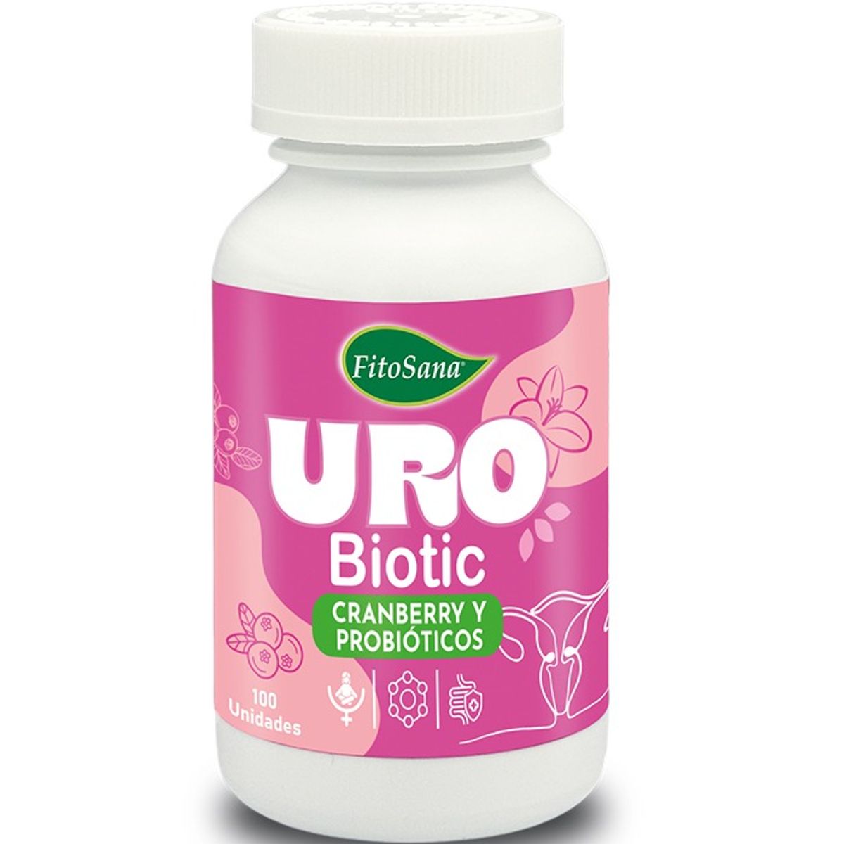 FITOSANA - URO BIOTIC FITOSANA CRANBERRY PROBIOTICOS SALUD INTIMA Y URINARIA - FRASCO 100U