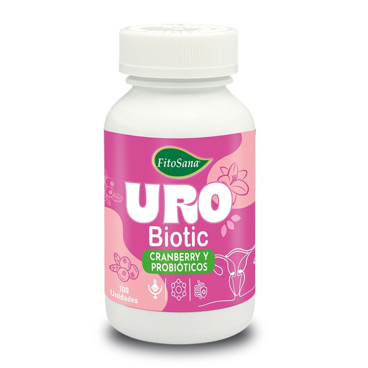 FITOSANA - URO BIOTIC FITOSANA CRANBERRY PROBIOTICOS SALUD INTIMA Y URINARIA - FRASCO 100U