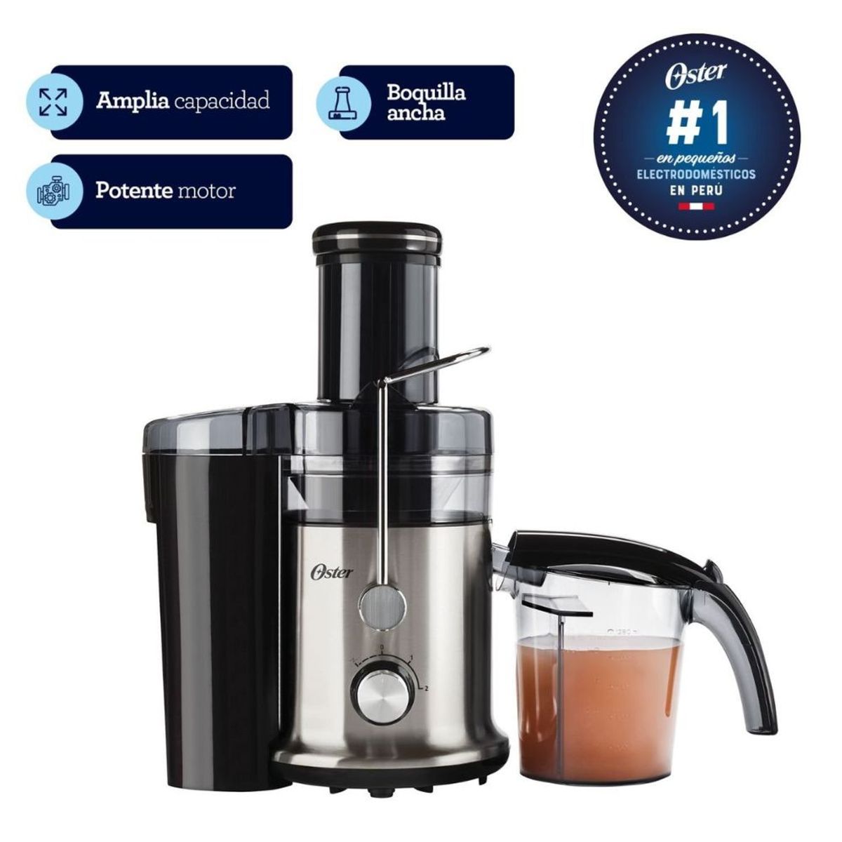 OSTER - Extractor de jugos Oster 1.25 lt FPSTJE320S silver