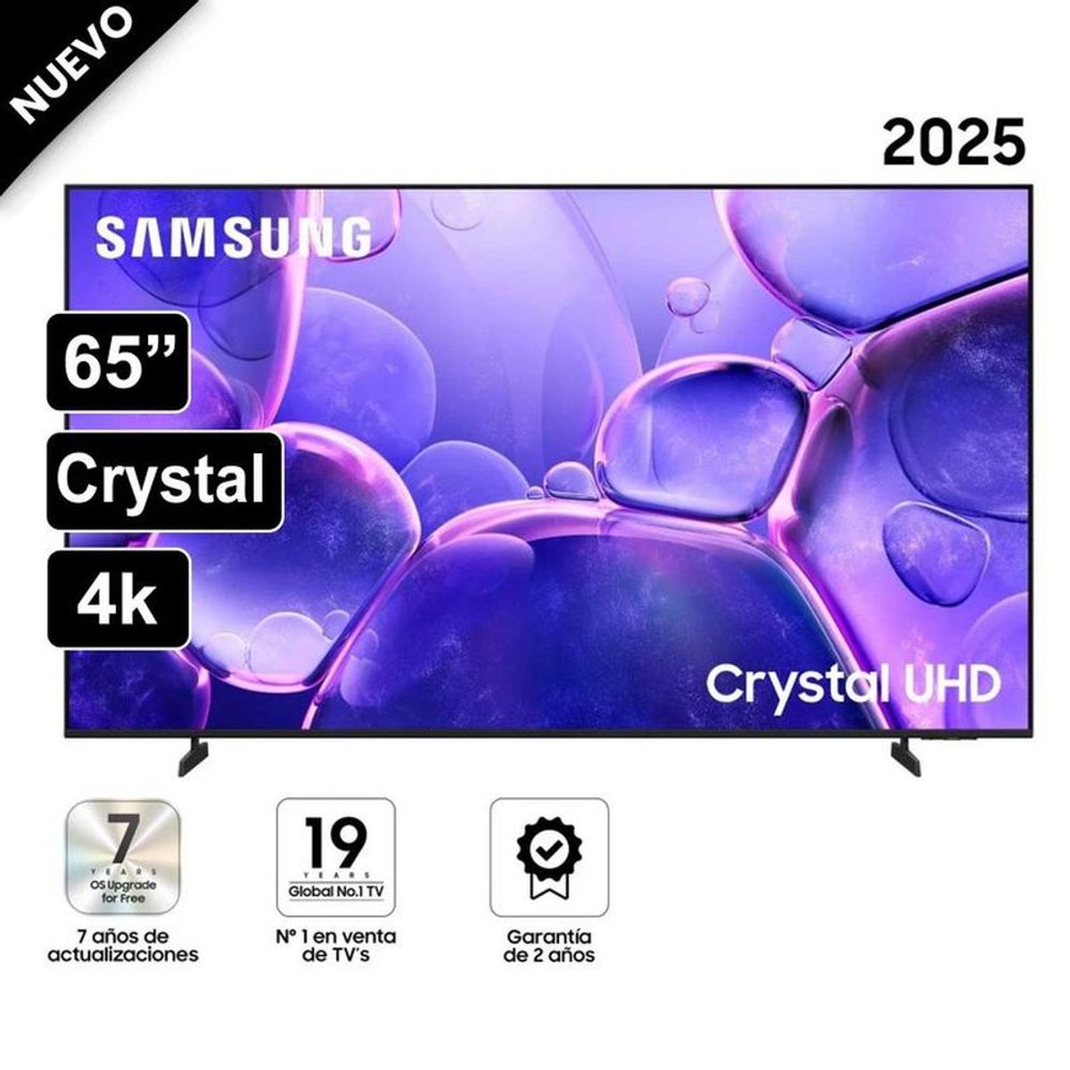 SAMSUNG - Televisor Samsung Smart TV 65Crystal UHD 4K UN65U8000FG - Modelo Nuevo