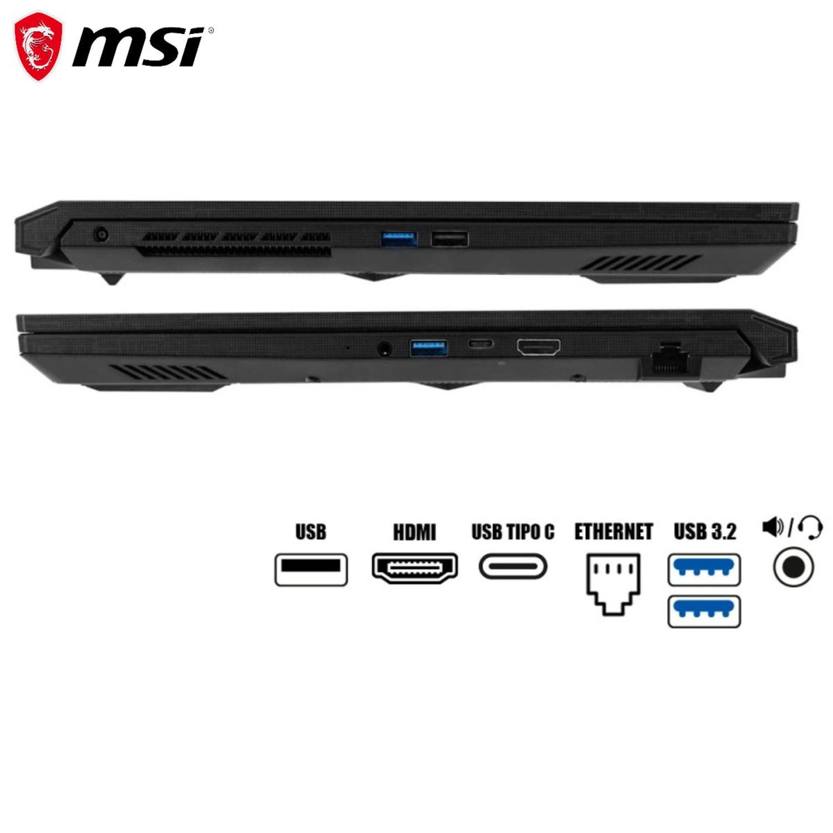 MSI - Laptop Gamer MSI KATANA 17 17.3" Intel® Core i7-13620H 16GB DDR5 512GB SSD RTX 4060 B13VFK-1293PE