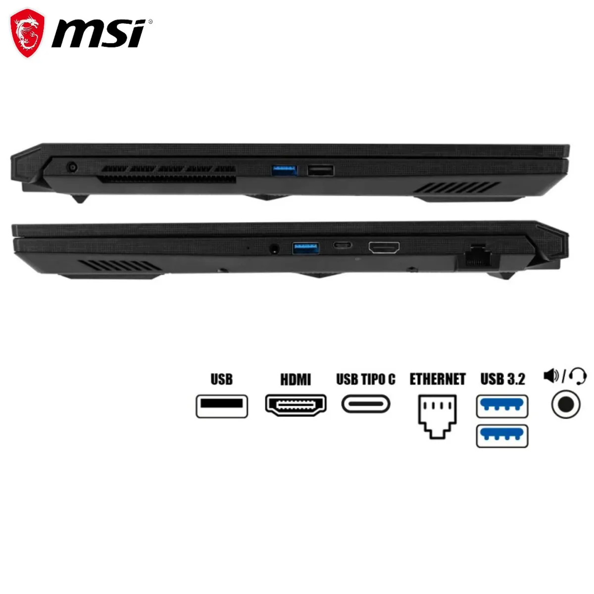 MSI - Laptop Gamer MSI KATANA 17 17.3" Intel® Core i7-13620H 16GB DDR5 512GB SSD RTX 4060 B13VFK-1293PE