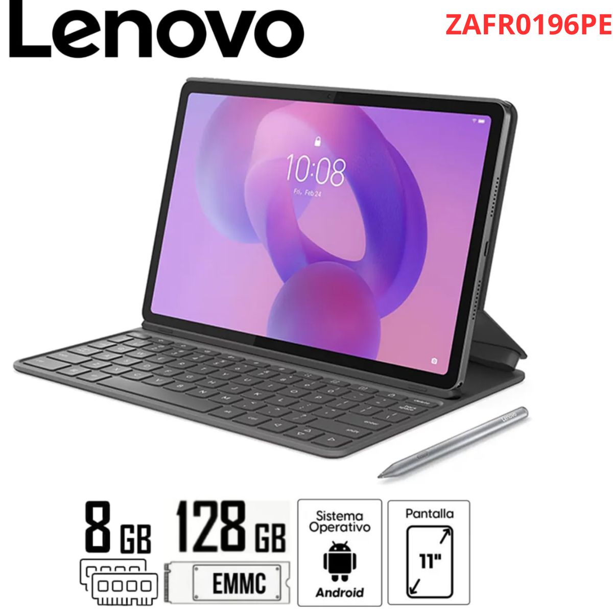 LENOVO - TABLET LENOVO IDEA TAB ZAFR0196PE 11 PULG 2.5K 8GB RAM 128GB