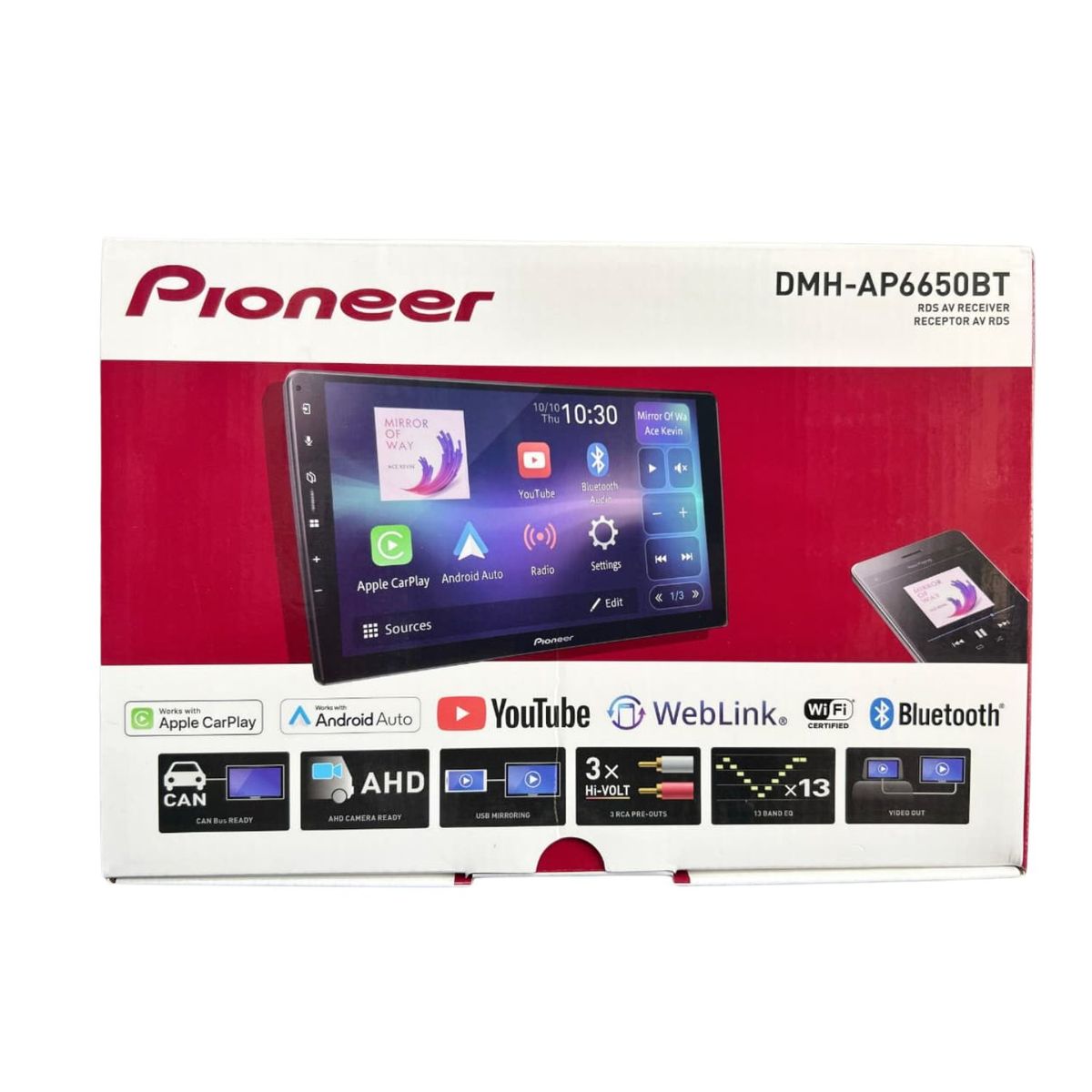 Pantalla Tactil Pioneer 9″ Apple CarPlay y Android Auto DMH-AP6650BT, marca PIONEER - Foto Principal