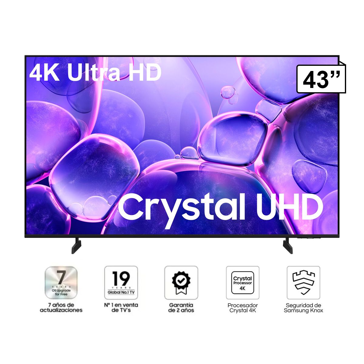 SAMSUNG - Samsung 43 Pulg. Crystal UHD 4K Smart TV 43U8000FG