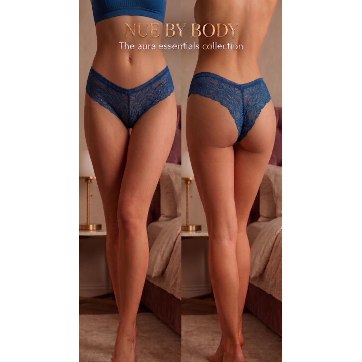GENERICO - Pack x6 Semihilos de Encaje Premium - The Aura Essentials Collection  NUE BY BODY