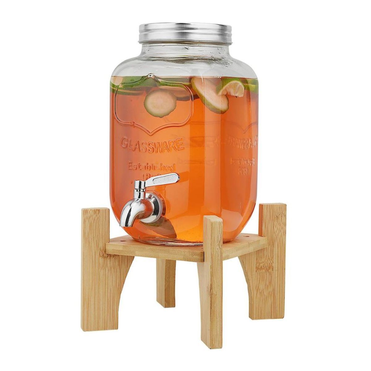 GENERICO - Dispensador de  bebidas de vidrio 5 litros