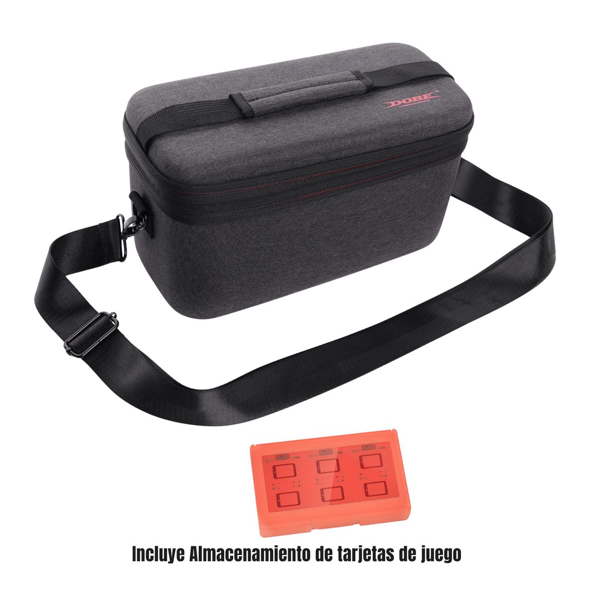 DOBE - Estuche Maleta DOBE Gris Para Nintendo Switch 2 TNS-3175 – Funda Rígida Con Compartimentos