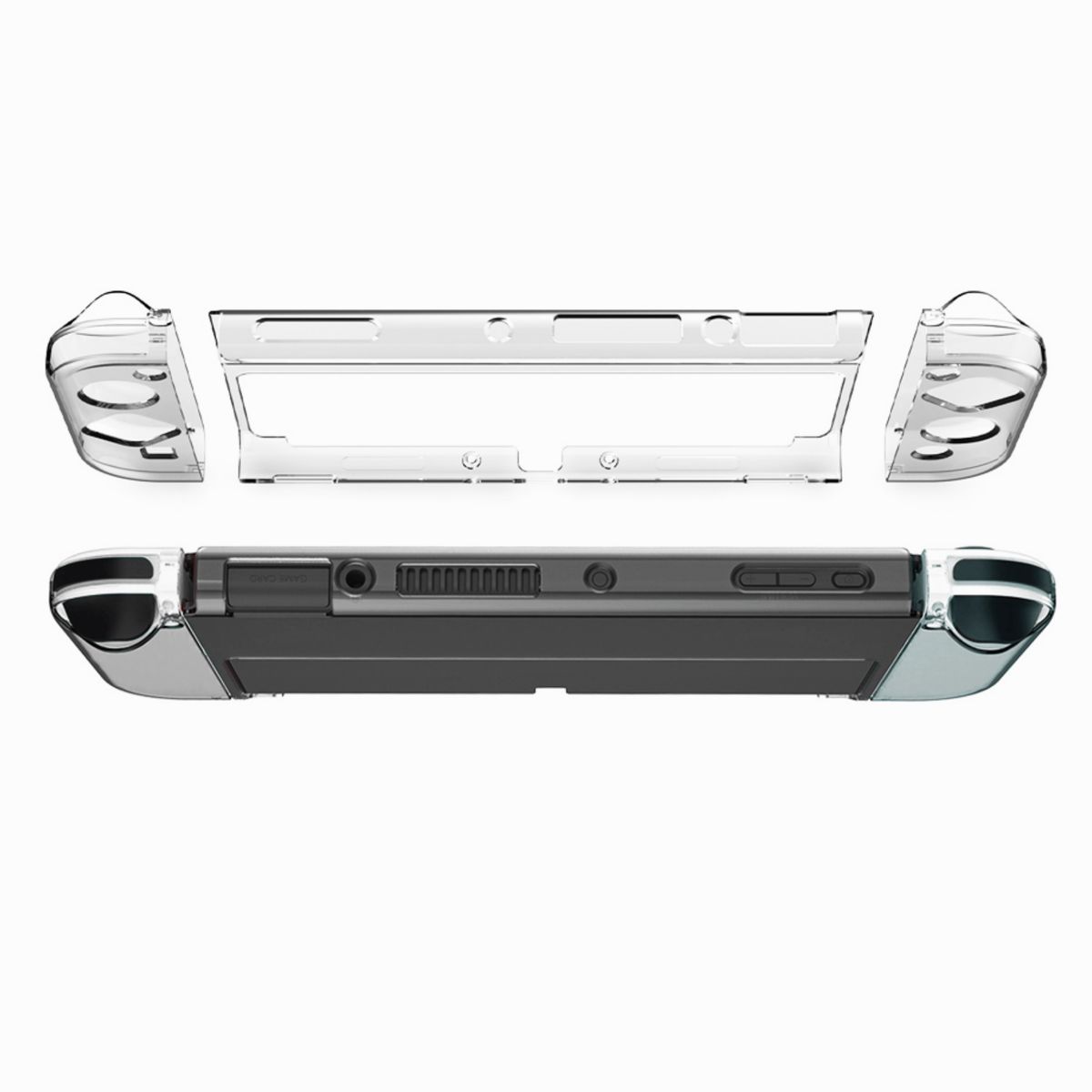DOBE - Case Transparente Dobe TNS-1173 Para Nintendo Switch Oled  Funda Rígida Protectora Completa