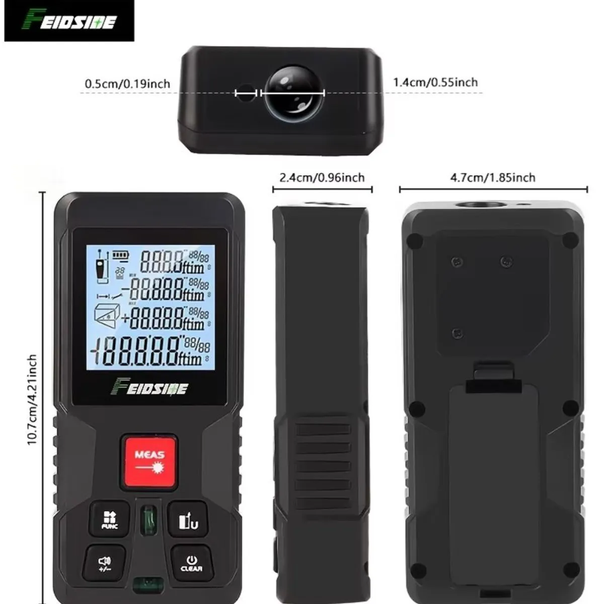 GENERICO - DISTANCIOMETRO WINCHA LASER 120 M FEIDSIBE