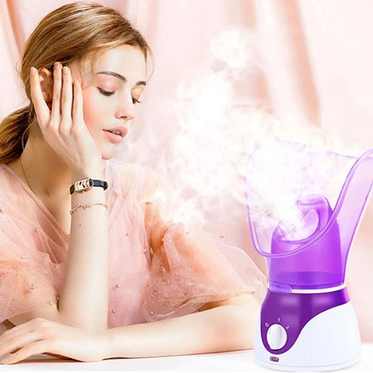 OEM - Mini Vaporizador Facial 2en1 Limpieza e Hidratación Profunda con Aromaterapia