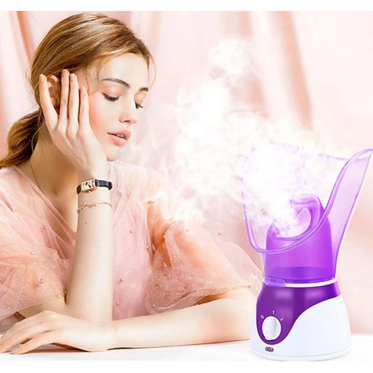 OEM - Mini Vaporizador Facial 2en1 Limpieza e Hidratación Profunda con Aromaterapia