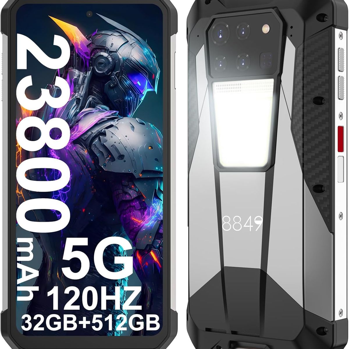 ULEFONE - Unihertz Tank 3 5G celular 32GB+512GB 23800mAh 200MP Smartphone